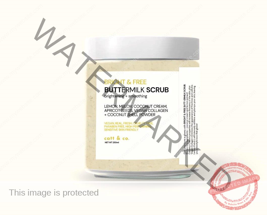 Catt & Co Bright & Free Buttermilk Scrub 250ml