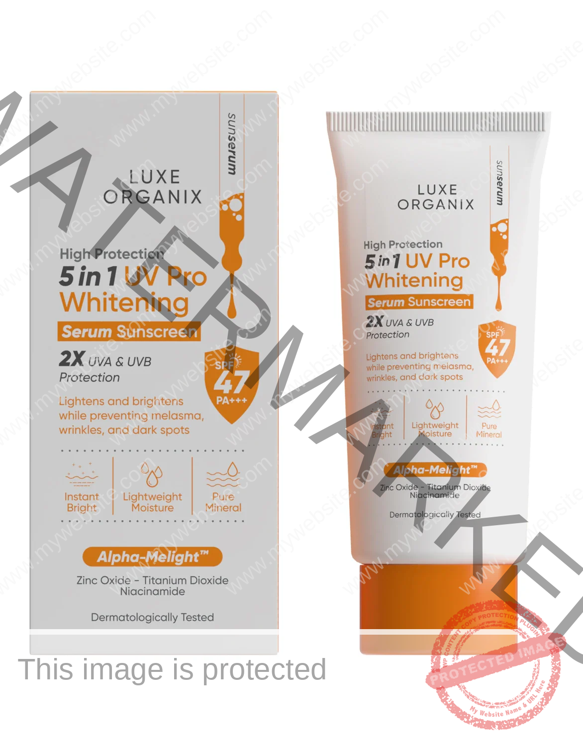 LUXE ORGANIX Luxe Organix 5in1 UV Pro Whitening Serum Sunscreen SPF 47 PA+++ 40mL