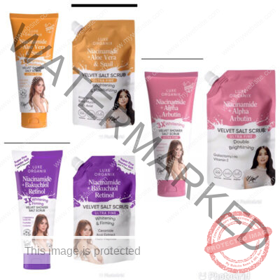 Luxe Organix Niacinamide + Alpha Double Brightening Spa Salt 300g/Shower scrub