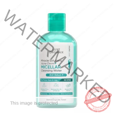 LUXE ORGANIX Miracle Solutions Acne Derm+ Micellar Cleansing Beauty Water 300mL