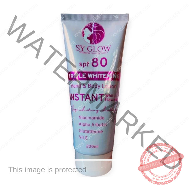 SYGLOW Triple whitening Hand & Body Lotion SPF80 200ML