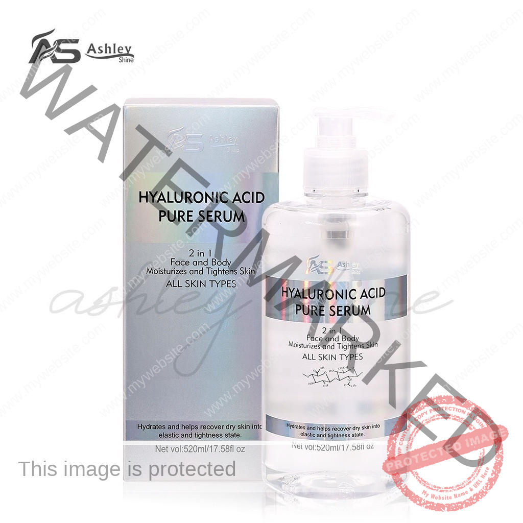 Ashley Shine NIACINAMIDE & HYALURONIC Pure Serum Face and Body Moisturizes Whitening Skin 520ML - Image 3