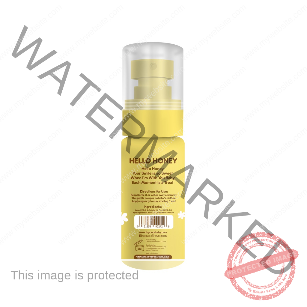TinyBuds Hello Honey Gentle Baby Cologne 60ML - Image 3