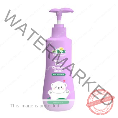 TinyBuds Natural Baby Cleansing splash Face ,Neck & Body 350ML