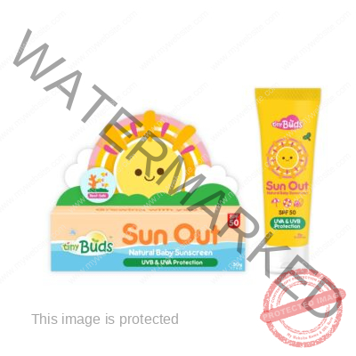 TinyBuds Sun Out Natural Baby Sunscreen UVB & UVA Protection SPF50 50g