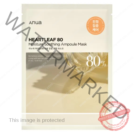 ANUA Heartleaf 80 Moisture Soothing Ampoule Mask