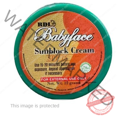 RDL Babyface Sunblock Cream SPF15 12grams