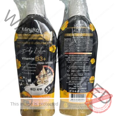 Minako Niacinamide Gluthatione Plus 10% Body lotion Vitamin B3+ Alpha Arbutine
