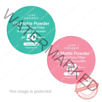 LUXE ORGANIX 24H Zero Sebum Instant Pore Blurring Weightless Matte Powder SPF 50 PA++++ Transulant & Natural