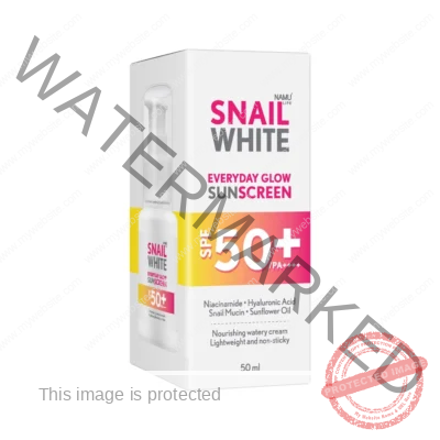 SNAILWHITE Everyday Glow Sunscreen SPF 50+/PA++++ 50ml Expiry sept 2026