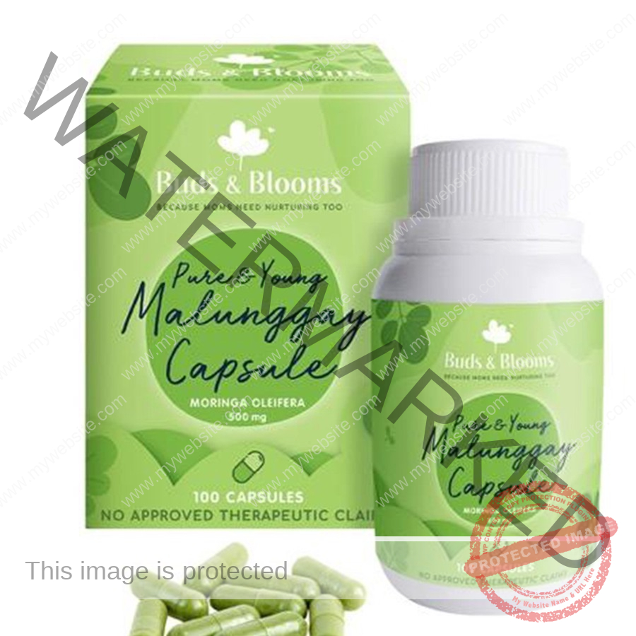 TinyBuds & Blooms Pure & Young Malunggay 60s (NEW PACKAGING) - Image 2