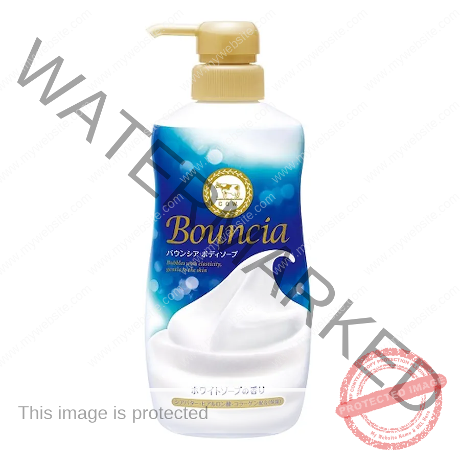 COW BRAND Bouncia Body Soap White Soap Pump 500ml