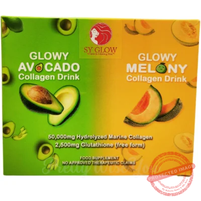 SYGlow Glowy Avocado Melony Collagen Drink 5,000mg per sachet