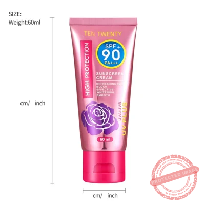 Ten Twenty  Waterproof SPF 90+ Facial Sunscreen 60ML