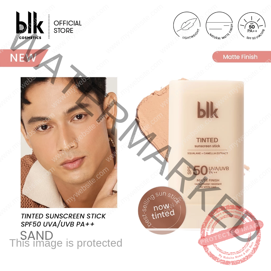 BLK Cosmetics universal tinted sunscreen stick-(SAND)