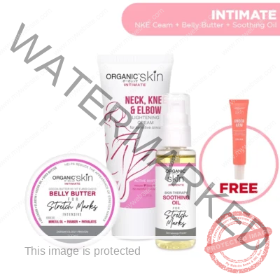 Organic Skin Japan Intimate Set with Belly Butter 100ml, NKE Cream 50ml & Soothing Oil 60ml