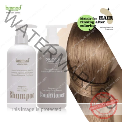 Bremod Premium Fragrance Shampoo or Conditioner Color-protecting Silky and Shiny Long-lasting 400ml