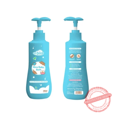 TinyBuds Natural Rice Baby Bath 350ML