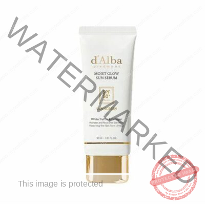 D'alba Moist Glow Sun Serum 30ml SPF 50+ PA++++ Vegan Sun Cream Sunscreen