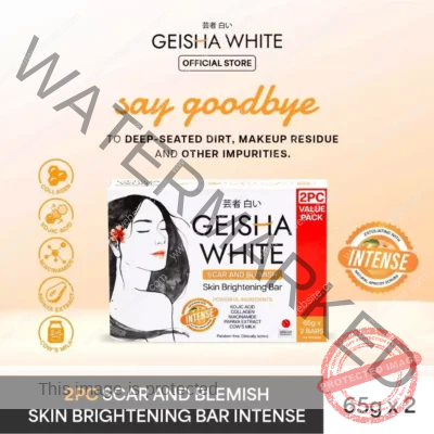 GEISHA White Intense Exfoliating Kojic Bar 65g x 2PC PACK