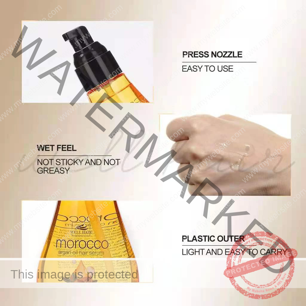 BREMOD Hair Serum Morocco Argan Oil Essence Repair Damage Dry Hair and split hair ends 120ml - Image 5