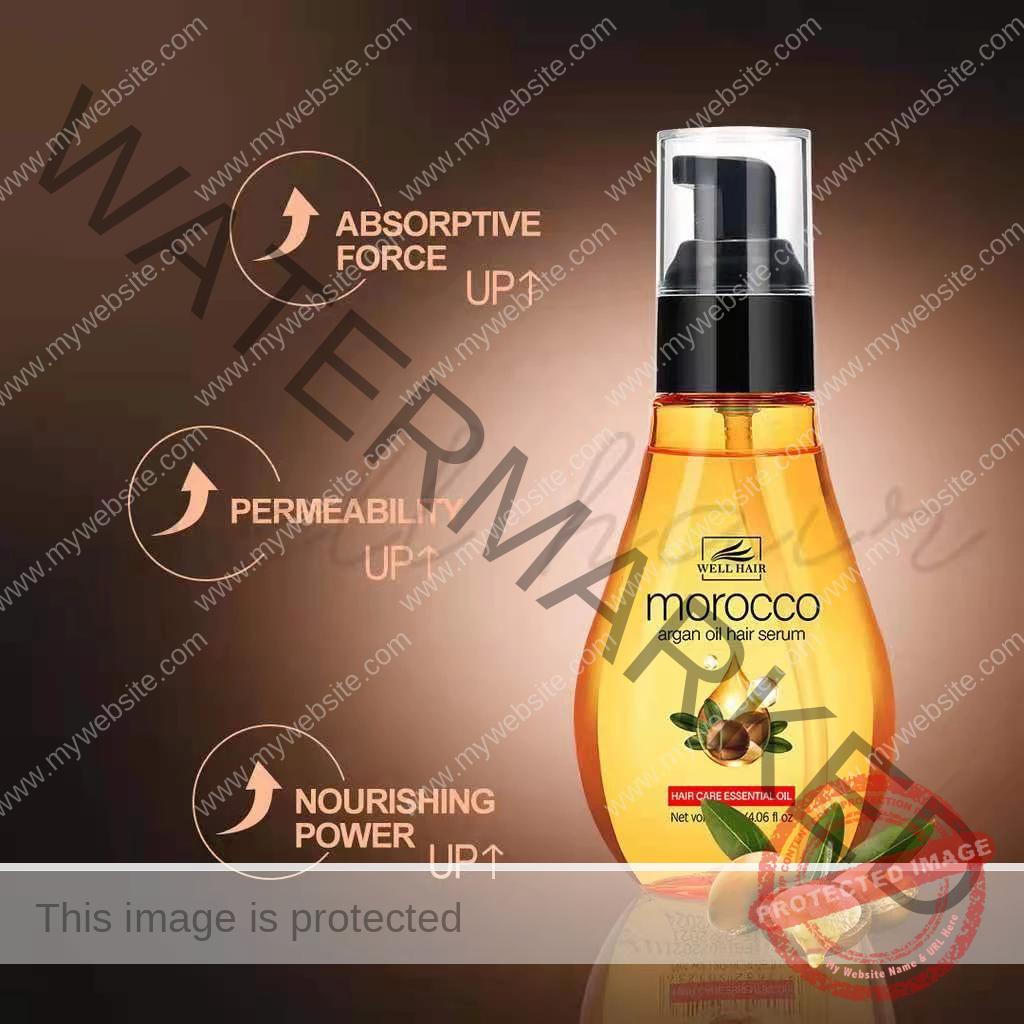 BREMOD Hair Serum Morocco Argan Oil Essence Repair Damage Dry Hair and split hair ends 120ml - Image 2