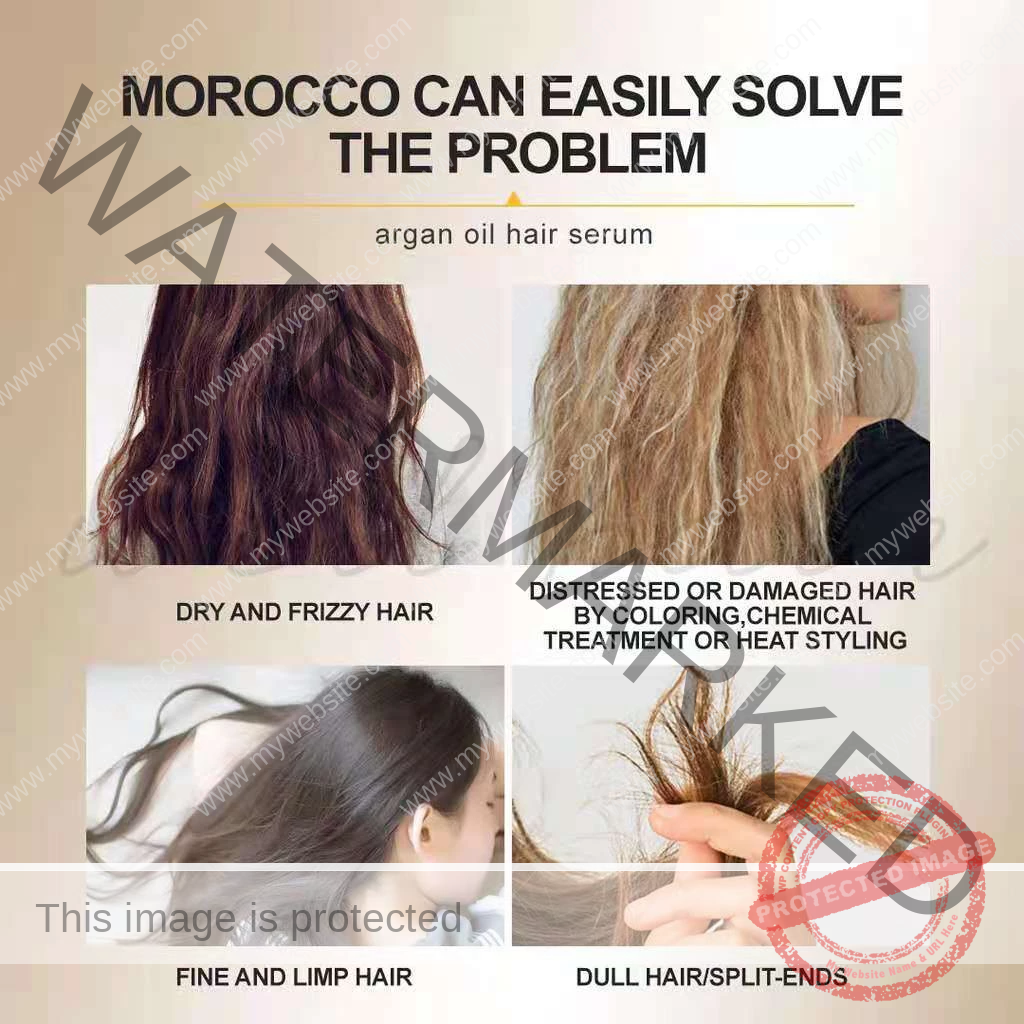 BREMOD Hair Serum Morocco Argan Oil Essence Repair Damage Dry Hair and split hair ends 120ml - Image 7