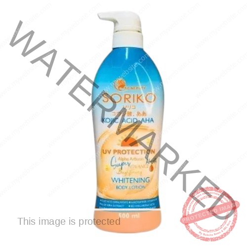 SORIKO Kojic Acid AHA UV Protection Whitening Body lotion 500ml