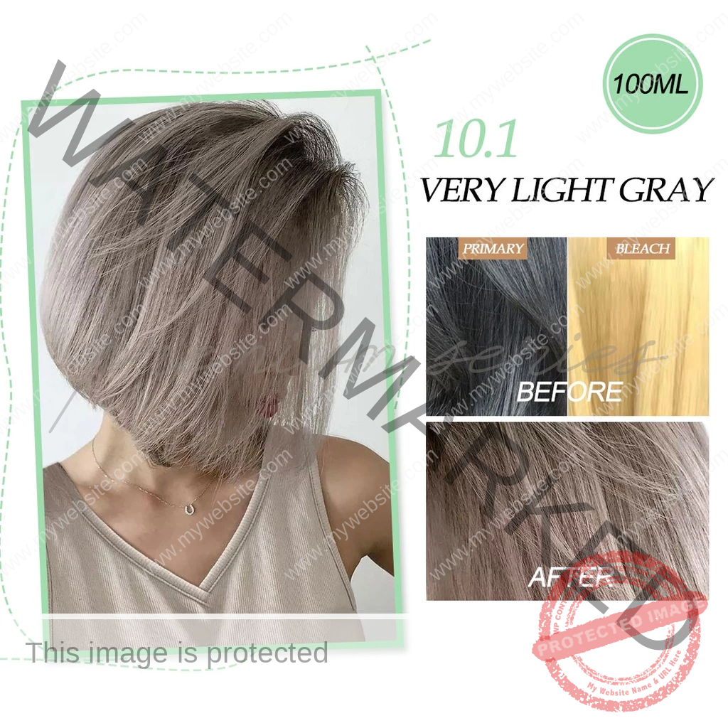 Bremod Hair Color Premium Cocoa Very Light gray 10.1 with Oxidizing cream