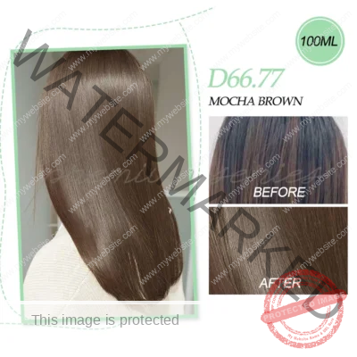 Bremod Hair Color Premium Cocoa with Oxidizing cream Mocha Brown D66.77