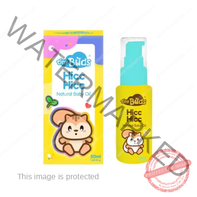 TinyBuds Hicc Hicc Natural Baby Oil 50ML | Formerly HICC OFF Massage Oil 50ml