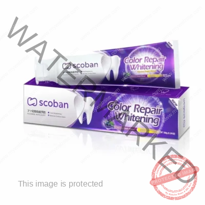 SCOBAN Purple Whitening Toothpaste Instant Color Correction 150g