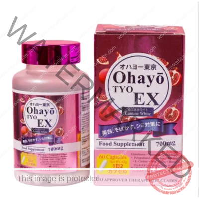 Ohayo TYO EX lumine white glutathione 60capsules