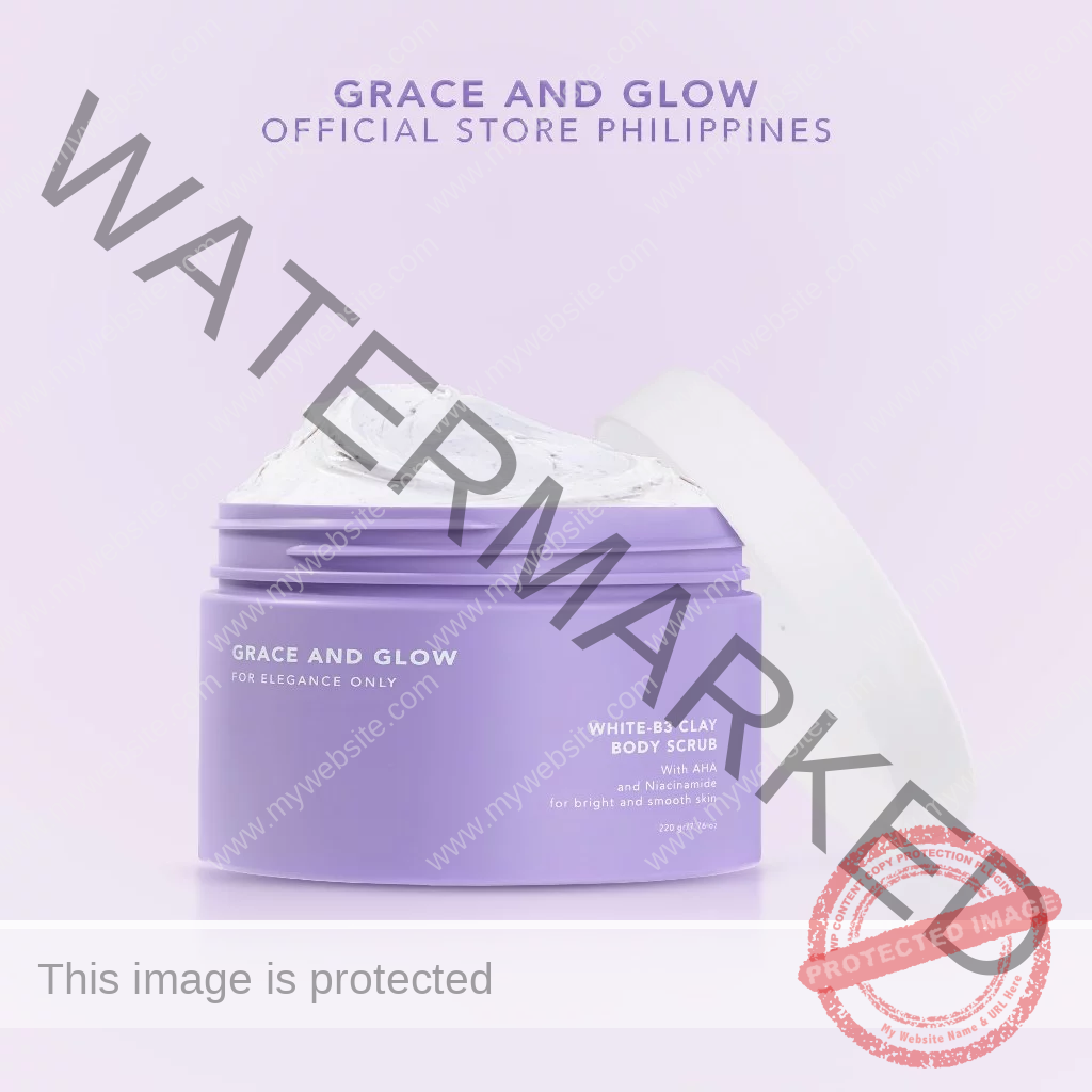 Grace and Glow White-B3 Clay Body Scrub Mask - For Bright and Smooth Skin Luxurious Fragrance
