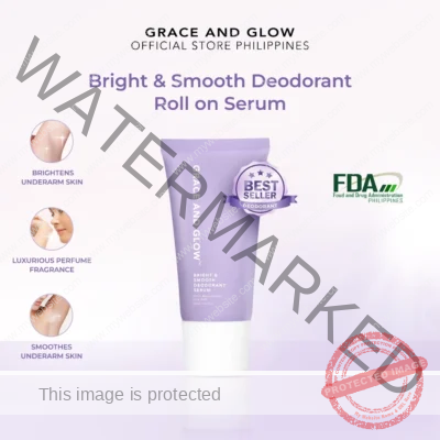 Grace and Glow Bright and Smooth Deodorant Roll On Serum 50 ml - for Underarm Whitening