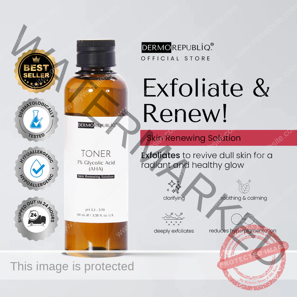 Dermorepubliq 7% Glycolic Acid (AHA) Skin Renewing Toner 100ml