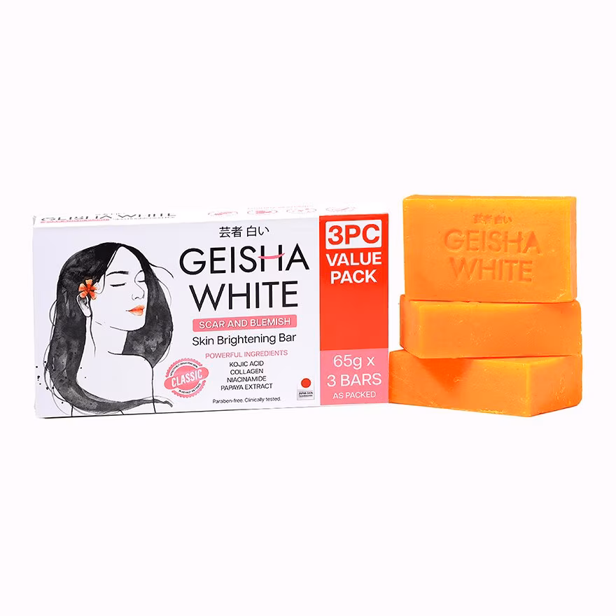 Geisha White Classic Bar 65g x 3