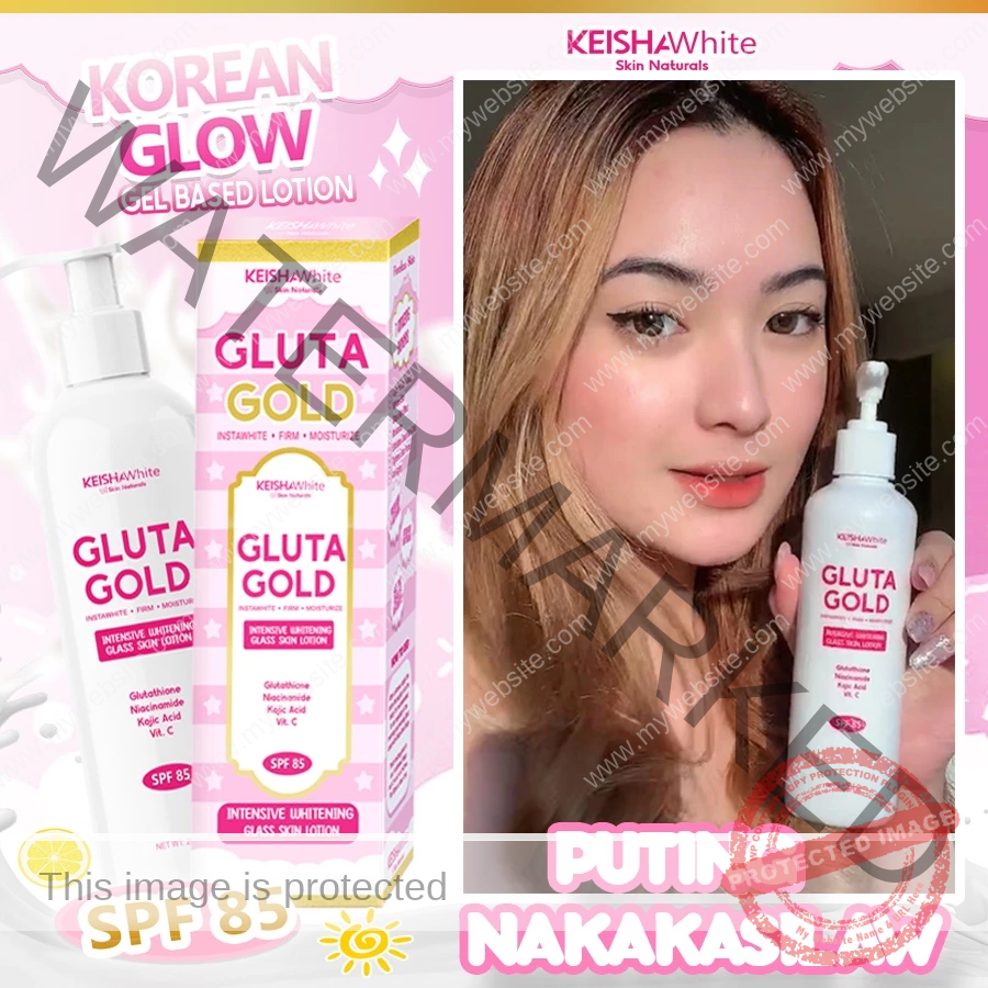 KEISHA WHITE GLUTA GOLD KOREAN GLOW SPF85 INTENSIVE Whitening & Glass Skin Lotion