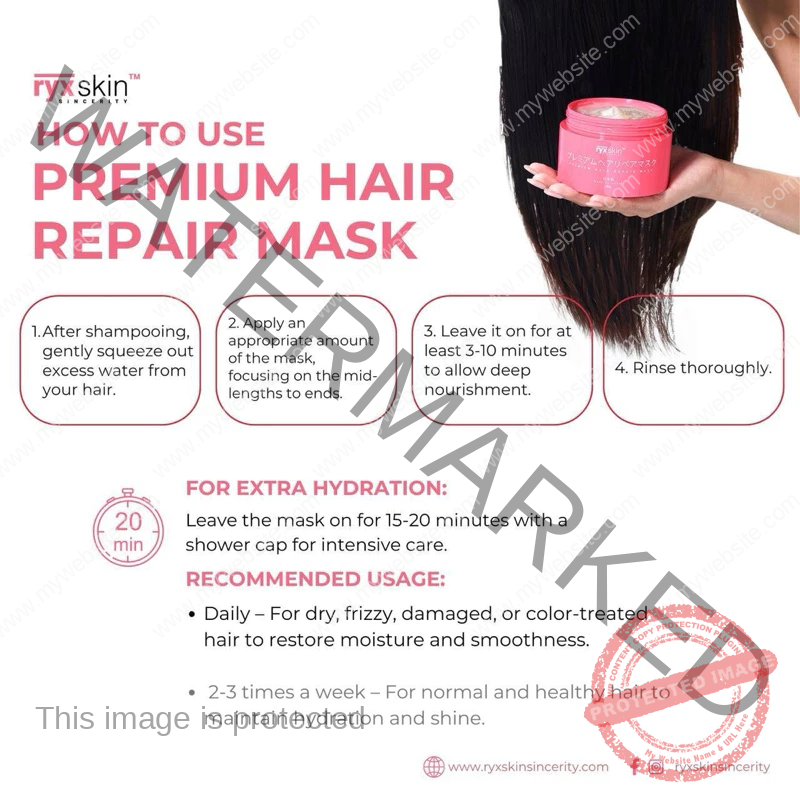 RyxSkin Hair Repair Mask 180g PREMIUM - Image 3