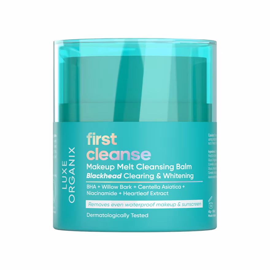 LUXE ORGANIX First Cleanse Blackhead Clearing & Whitening Cleansing Balm 45g