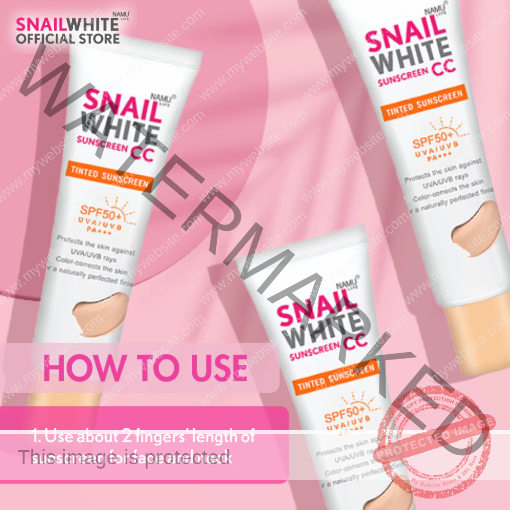 SNAILWHITE CC Sunscreen SPF 50+/PA+++ 30ml - Image 3