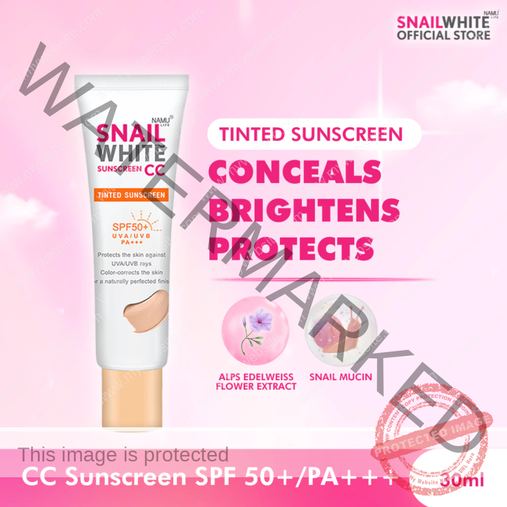 SNAILWHITE CC Sunscreen SPF 50+/PA+++ 30ml - Image 2
