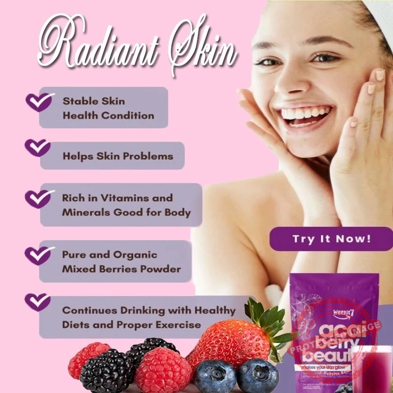 Acai berry powder beauy 7 in 1 Organic Drink 7sachets/pack - Image 3