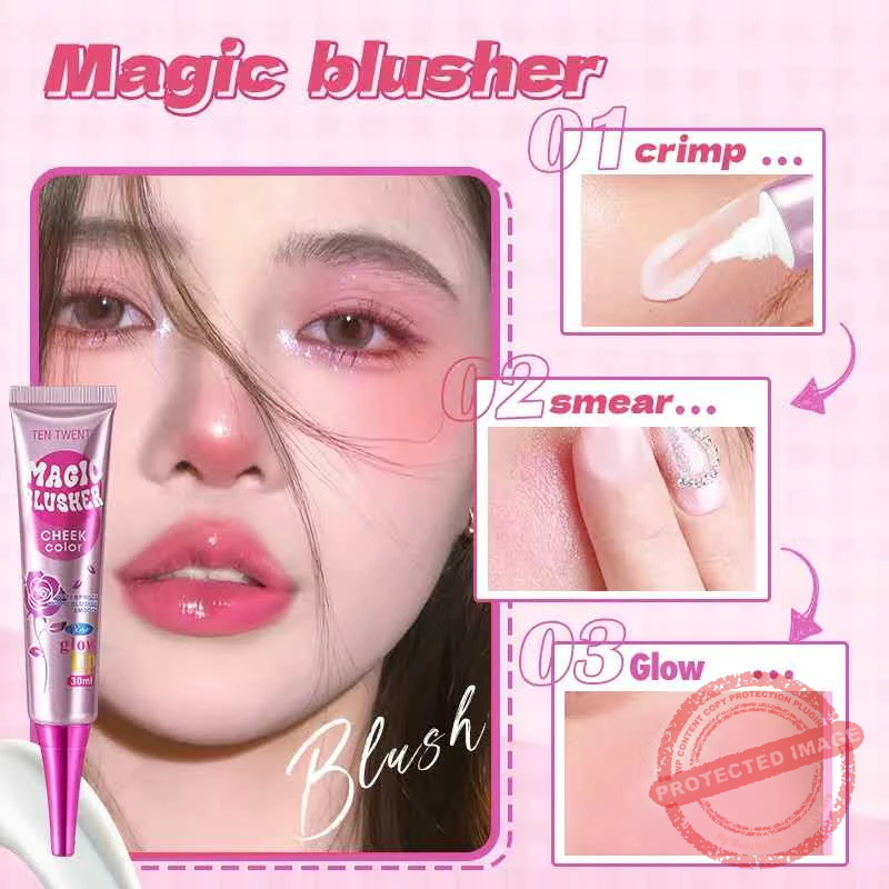TEN TWENTY Magic Color Changing Blusher Waterproof Long Lasting 24H Cheek Makeup Natural Oil Control - Image 6