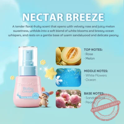 Tenderoo Baby Cologne Alcohol Free Mild Scent-Nectar Breeze 50ml