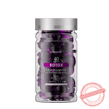 KORMESIC BOTOX Moroccan Essential Oil Capsule Repair Damaged Hair Anti Frizzy Essence Hair Care Serum