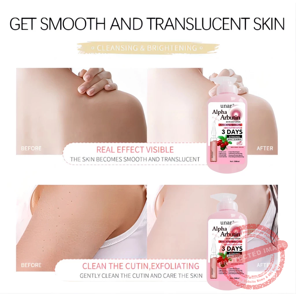 UNAR Alpha Arbutin Serum Body Lotion Whitening - Image 3