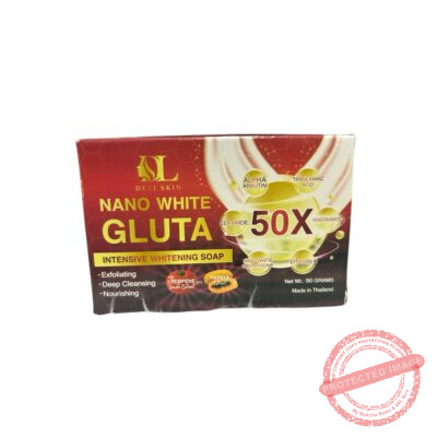 DELI SKIN Nano White Gluta 50x intensive whitening Soap  90g