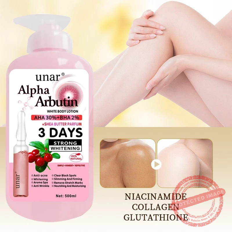 UNAR Alpha Arbutin Serum Body Lotion Whitening - Image 5