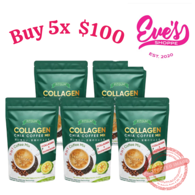 FITGUM 20x Chia Coffee Mix 5x pack (BUNDLE)